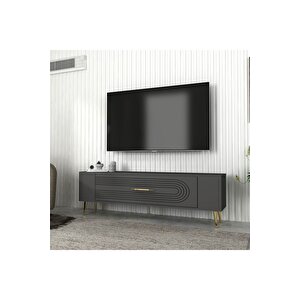 Retrol3dh Tv Sehpasi Antrasi̇t Altin