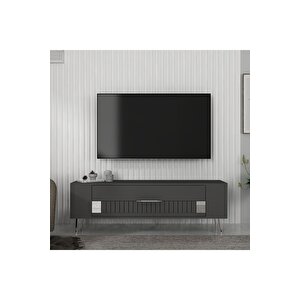 Retrolp4dh Tv Sehpasi Antrasi̇t Gümüş