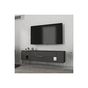 Retrolp4dh Tv Sehpasi Antrasi̇t Gümüş