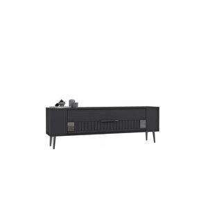 Retrolp4dh Tv Sehpasi Antrasi̇t Gümüş