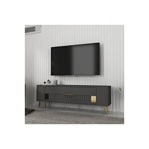 Retrolp4dh Tv Sehpasi Antrasi̇t Altin