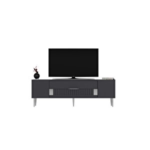 Dekolp4dh Tv Sehpasi Antrasi̇t Gümüş