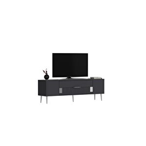 Dekolp4dh Tv Sehpasi Antrasi̇t Gümüş