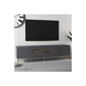 Dekop3dh Tv Sehpasi Antrasi̇t Altin