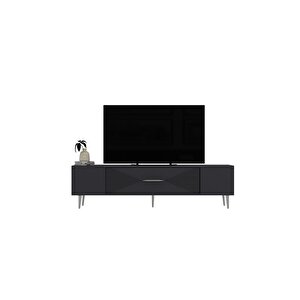 Dekol1dh Tv Sehpası Antrasit Gümüş