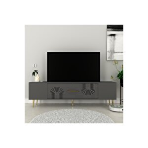 Dekol2dh Tv Sehpasi Antrasi̇t Altin