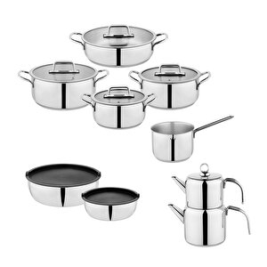 Grande Mia Çelik Çeyiz Seti 16 Parça-inox