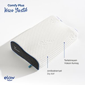 Comfy Plus Çift Taraflı Boyun Destekli Ortopedik Visco Yastık, 55 X 36 X 13/11