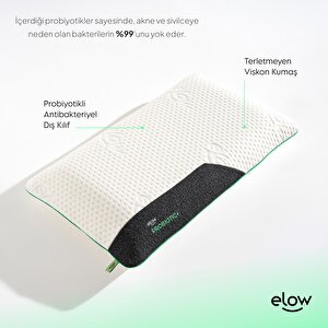 Elow Probiotic+ Klasik Ortopedik Visco Yastık, 70 X 45 X 11
