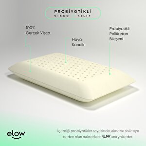 Elow Probiotic+ Klasik Ortopedik Visco Yastık, 70 X 45 X 11