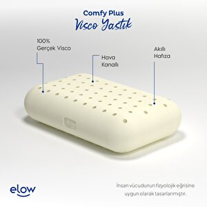 Comfy Plus Çocuk/kamp Ortopedik Visco Yastık, 40 X 25 X 10