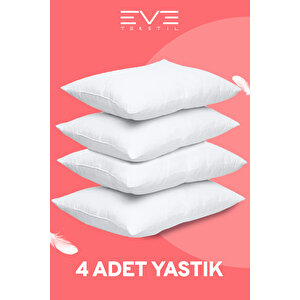 4 Adet Micro Silikon Elyaf Nonwoven Yıkanabilir Antialerjik Ev Ve Hotel Yastık 50x70cm 700 Gr