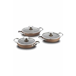 Browni 6 Parça Büyük Boy Omlet Sahan Set A2920