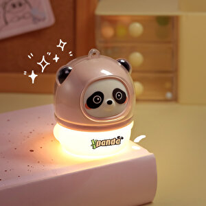 Li̇vava Panda Askili Gece Lambasi, Pembe, 6x6 Pembe