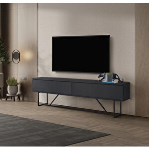 Tv Ünitesi, 180 Cm, Tv Sehpası, Nero