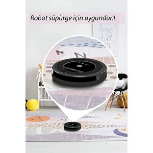 Çocuk Odası Halısı, Dokuma Taban Dekoratif Şönil Renkli halı Minor Al 406