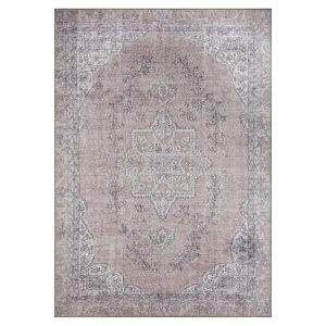 Eskitme Desenli Halı, Dokuma Taban Dekoratif Şönil Rustik Halı Dorian Al 91 210x310 cm