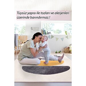 Modern Salon, Mutfak, Genç Odası Halısı Dokuma Taban Dekoratif Şönil Renkli Halı Funk Al 399