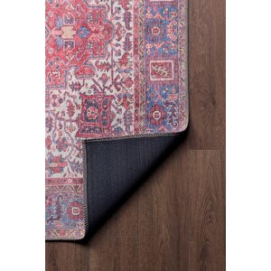 Etnik Kilim Desenli Halı, Dokuma Taban Dekoratif Şönil Rustik Halı Soul Al 123