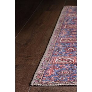 Etnik Kilim Desenli Halı, Dokuma Taban Dekoratif Şönil Rustik Halı Soul Al 123