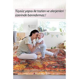 Modern Salon Halısı, Dokuma Taban Dekoratif Şönil Multi Halı Fusion Al 140