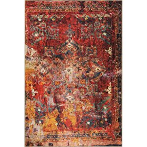 Modern Salon Halısı, Dokuma Taban Dekoratif Şönil Multi Halı Fusion Al 140 75x300 cm