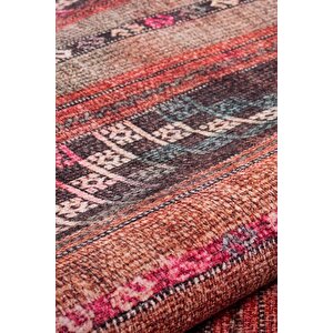 Etnik Kilim Desenli Halı, Dokuma Taban Dekoratif Şönil Renkli Halı Soul Al 226