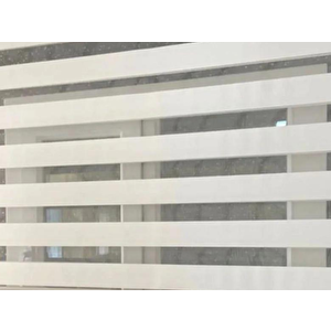 Beyaz  Zebra Perde 190x260 cm