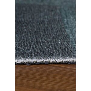 Patchwork Desenli Salon Halısı, Dokuma Taban Dekoratif Şönil Yeşil Halı Jazz Al 102