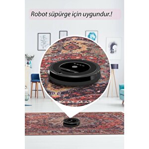 Folk Vintage Desenli Dokuma Taban Dekoratif Renkli Halı (ba 07)