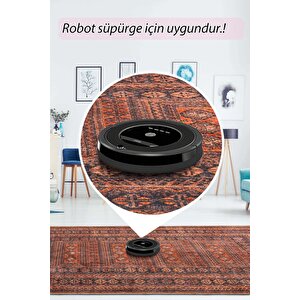 Artloop Fuga Yumuşak Dokulu Kahverengi Etnik Desenli Halı Ka 33