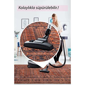 Artloop Fuga Yumuşak Dokulu Kahverengi Etnik Desenli Halı Ka 33