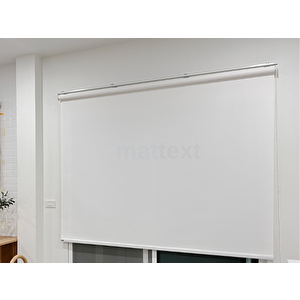 Beyaz  Stor Perde Etek Dilimsiz 130x190 cm