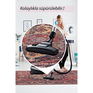 Folk Vintage Desenli Dokuma Taban Dekoratif Renkli Halı (ba 07)