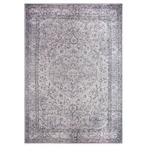 Dorian Eskitme Desenli Dokuma Taban Dekoratif Gri Halı (al 97) 250x350 cm