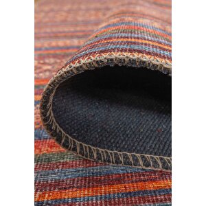 Soul Etnik Desenli Dokuma Taban Dekoratif Kırmızı Halı Al 431