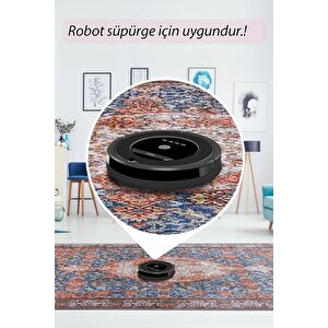 Artloop Fuga Yumuşak Dokulu Renkli Vintage Desenli Halı Ka 06