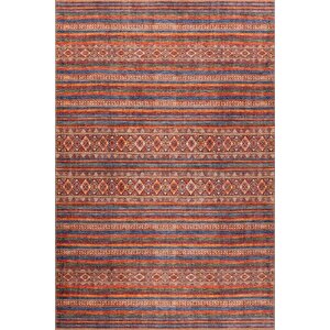 Soul Etnik Desenli Dokuma Taban Dekoratif Kırmızı Halı Al 431 300x400 cm