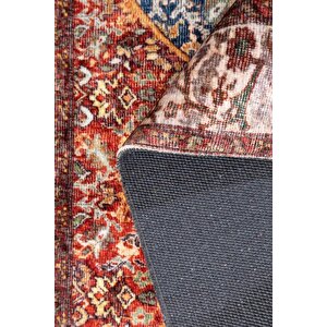 Artloop Fuga Yumuşak Dokulu Renkli Vintage Desenli Halı Ka 06