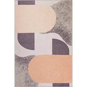 Modern Salon, Mutfak, Genç Odası Halısı Dokuma Taban Dekoratif Şönil Renkli Halı Funk Al 401 250x350 cm