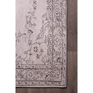 Dorian Şönil Eskitme Desenli Dokuma Taban Dekoratif Bej Mutfak, Salon Halısı (al 20) 75x300 cm