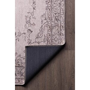 Dorian Şönil Eskitme Desenli Dokuma Taban Dekoratif Bej Mutfak, Salon Halısı (al 20)