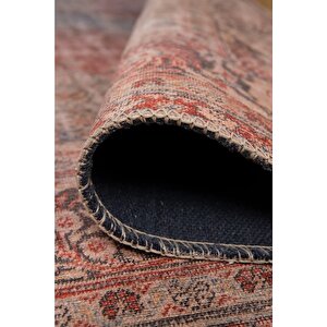 Folk Vintage Desenli Dokuma Taban Dekoratif Rustik Halı (ba 35)