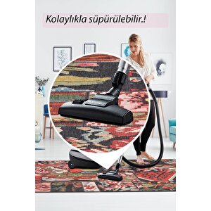 Folk Patchwork Desenli Dokuma Taban Dekoratif Renkli Halı (ba 10)