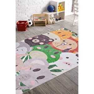 Çocuk Odası Halısı, Dokuma Taban Dekoratif Şönil Renkli halı Minor Al 416 300x400 cm
