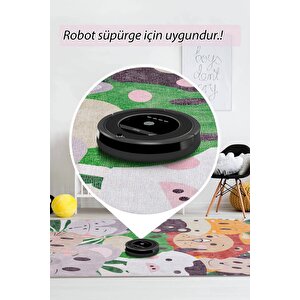 Çocuk Odası Halısı, Dokuma Taban Dekoratif Şönil Renkli halı Minor Al 416