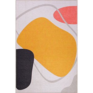 Modern Salon, Mutfak, Genç Odası Halısı Dokuma Taban Dekoratif Şönil Renkli Halı Funk Al 405 230x330 cm