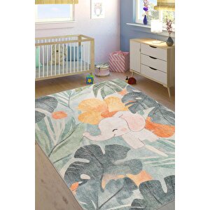 Minor Fil Desenli Dokuma Taban Dekoratif Çocuk Odası Halısı Al 435 210x310 cm