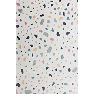Fuga Yumuşak Dokulu Beyaz Modern Desenli Halı Ka 07 200x300 cm
