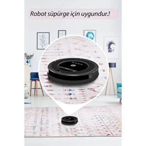 Artloop Fuga Yumuşak Dokulu Beyaz Modern Desenli Halı Ka 16